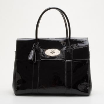 Mulberry Black Patent Bayswater