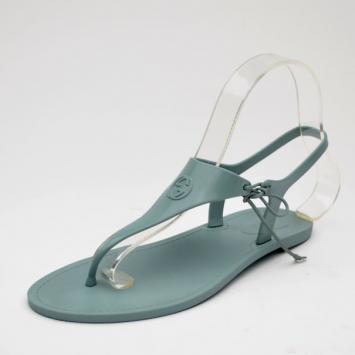 Gucci Blue Katina Bio-Plastic Rubber Thong Sandals Size 38