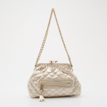 Marc Jacobs Metallic Pale Gold Little Stam