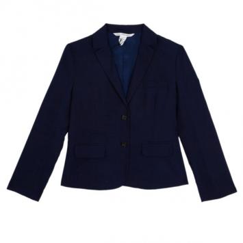 Diane Von Furstenberg Purple School Boy Blazer S