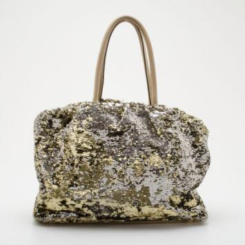 Dolce and Gabbana Metallic Sequin Tote
