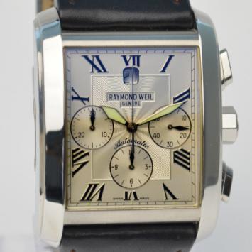 Pre Owned Raymond Weil Don Giovanni SS Silver Mens Chronograph 
