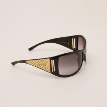 Chopard Black & Gold Embossed Sunglasses