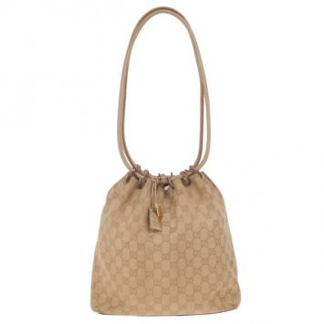 Gucci GG Monogram Canvas Bucket Bag