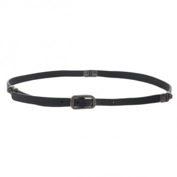 Balenciaga Black Leather Arena Studded Belt 80 CM