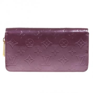 Louis Vuitton Purple Monogram Vernis Zippy Wallet