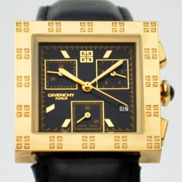 Givenchy Apsaras Ladies Chronograph Gold Plated SS 