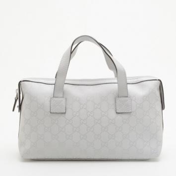 Gucci Silver GG Imprimé Tote