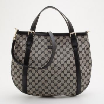 Gucci Grey Abbey D Ring Convertible Tote