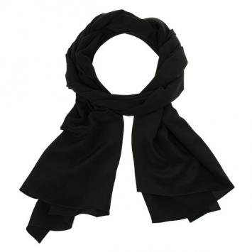 Giorgio Armani Black Silk Scarf