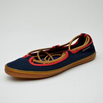 YSL Navy Ballerina Boat Flats Size 37