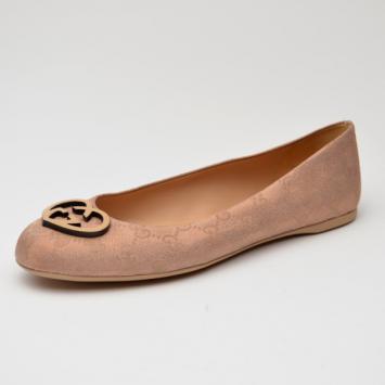 Gucci Guccissima Pink Flats Size 41