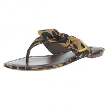 Louis Vuitton Stephen Sprouse Leopard Print Savana Thong Sandals Size 38.5