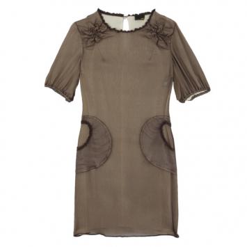 Fendi Double Layer Chiffon Dress S