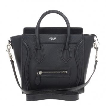 Celine Black Nano Luggage Tote