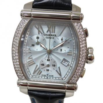 Pre Owned Philippe Charriol Columbus Chronograph Dia Bezel Mens Wristwatch
