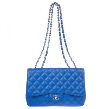 Chanel Blue Caviar Jumbo Flap Bag