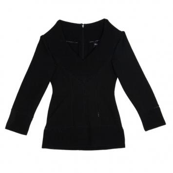 Dolce and Gabbana Wool Knit V-Neck Sweater S