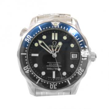 Pre Owned Omega Seamaster 300m SS Blue/Silver Mens Wristwatch 