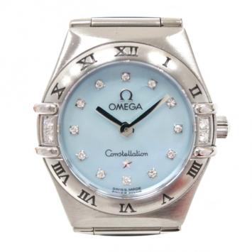 Omega Constellation 12P Diamond Ladies Wristwatch SS