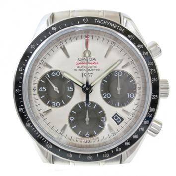 Pre Owned Omega Speedmaster Date SS Silver Mens Wristwatch 