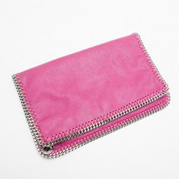 Stella McCartney Pink Fallabella Foldover Clutch