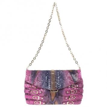 Jimmy Choo Multicolour Snakeskin Brix Convertible Clutch