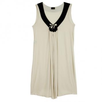 Fendi Gathered Monochrome Dress L