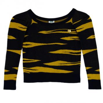Kenzo Printed Knit Crew Neck Top S
