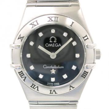 Omega Constellation Mini 12P Diamond Ladies Wristwatch 