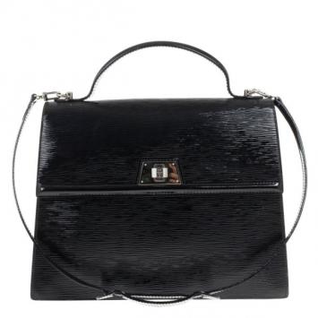 Louis Vuitton Black Epi Patent Leather Sevigne Bag