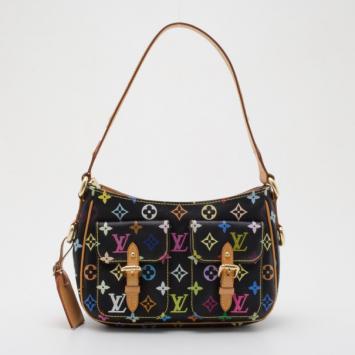 Louis Vuitton Black Multicolore Lodge PM Shoulder Bag 