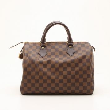 Louis Vuitton Damier Ebene Speedy 30 Satchel  