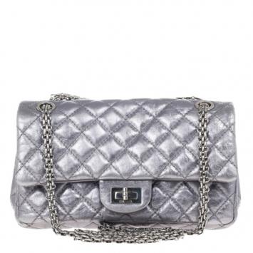 Chanel Metallic Grey 2.55 Reissue 226 Flap Bag