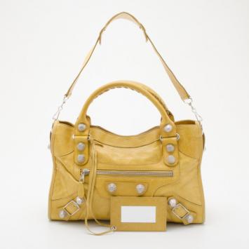 Balenciaga Yellow Giant City Bag