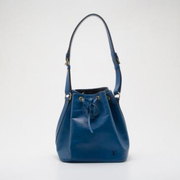 Louis Vuitton Toledo Blue Epi Leather Petit Noe Bag