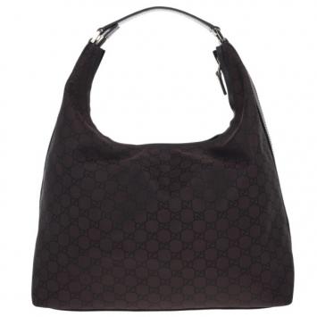 Gucci Brown GG Canvas Hobo