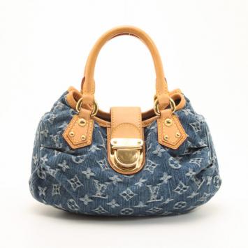 Louis Vuitton Denim Pleaty Hobo 