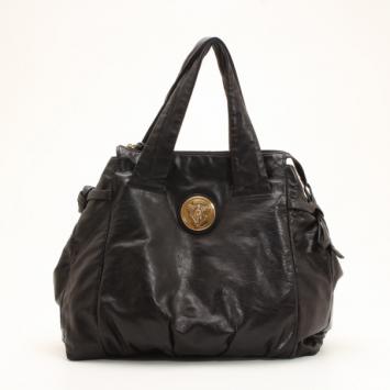 Gucci Black Leather Medium Hysteria Shoulder Bag 