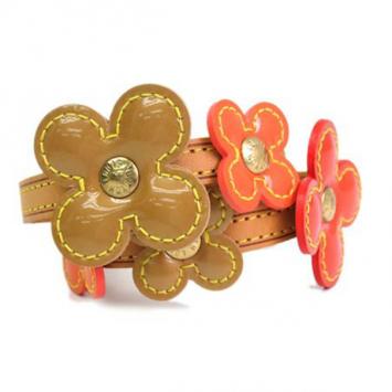 Louis Vuitton Multicolor Leather Flower Bracelet
