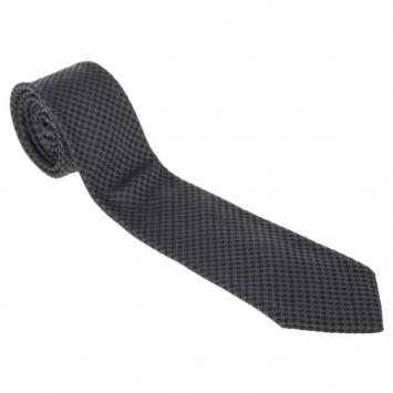 Pre Owned Louis Vuitton Black Silk Petit Damier Tie