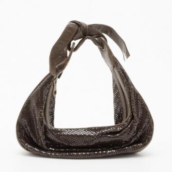 Chloe Brown Embellished Bracelet Hobo