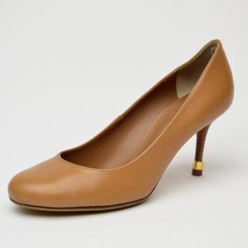 Tory Burch Brown Leather Rea Pumps Size 38