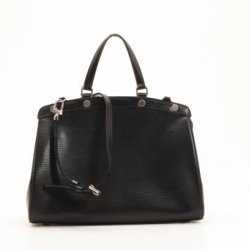 Louis Vuitton Black Epi Leather Brea MM Satchel