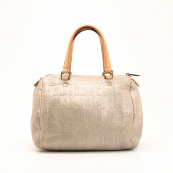  Carolina Herrera Metallic Andy Boston Bag  