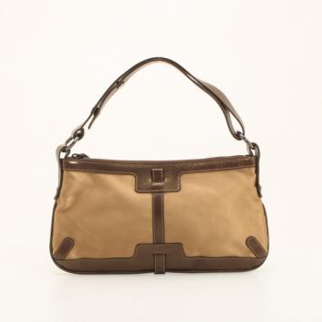 Burberry Gold Satin Shoulder Bag