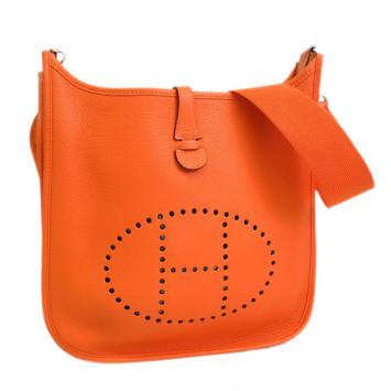 Hermes Orange Epsom Leather Evelyne PM 3