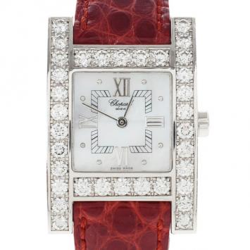 Chopard White White Gold Your Hour Women's Wristwatch 26MM