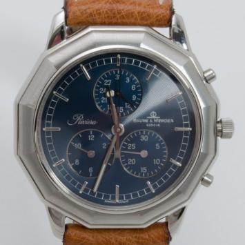 Baume & Mercier Riviera Steel Chrono Unisex Wristwatch