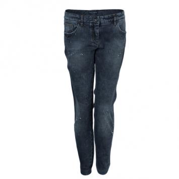 Dolce and Gabbana Charcoal Distressed Skinny Jeans M
